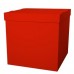 Коробка с индивидуальной надписью и украшенная атласной лентой под ваш подарок размер 70x70 см
