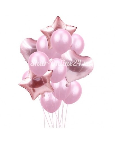 Букет шаров "Розовая нежность"