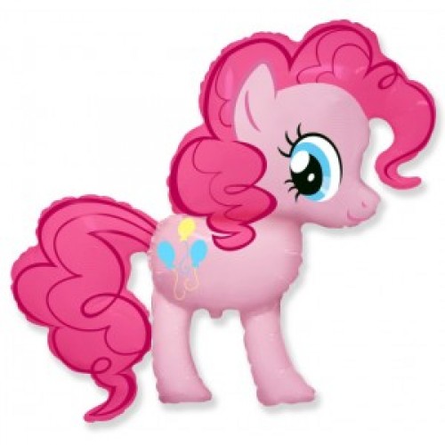 Шар "Пони" розовый 102 см