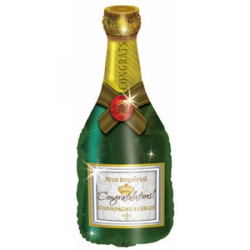 Шар "Поздравляю" бутылка шампанского 94 см