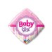 Фольгированный шар "Ромб Baby girl"