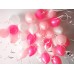 Воздушные шары для девочки "Белые-Розовые-Нежно розовые"