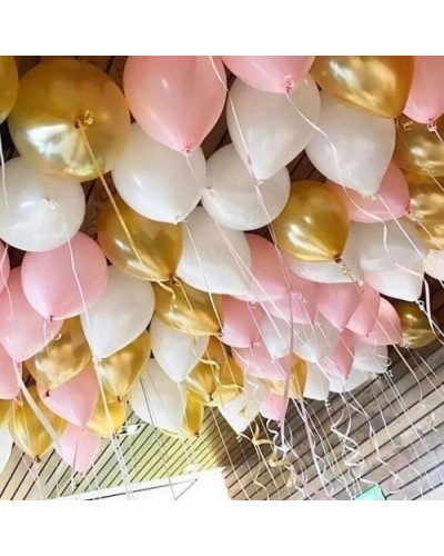 Воздушные шары с гелием "Белое золото"
