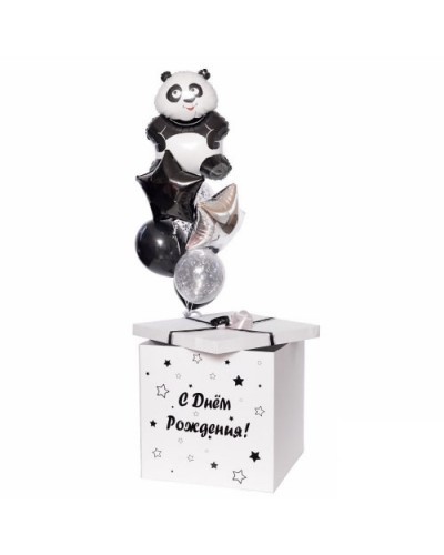 Коробка с шарами "Звездная панда"