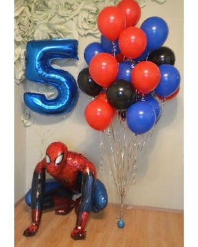 Готовая композиция из шаров "Spider-Man"