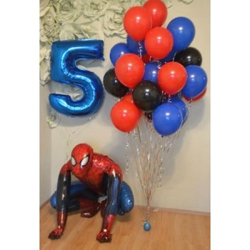 Готовая композиция из шаров "Spider-Man"