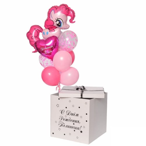 Коробка с шарами "Пинки Пай"