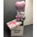 Коробка с шарами "Сердечки"