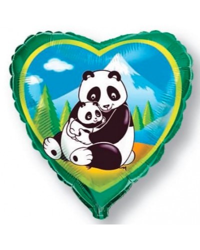 Фольгированный шар "2 панды"