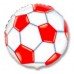Фольгированный шар "Футбольный мяч красный"