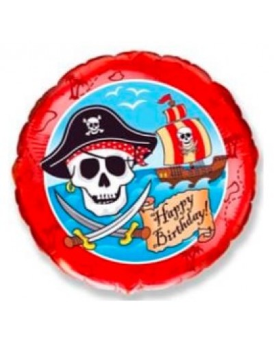 Фольгированный шар "Пиратский День Рождения"