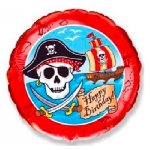 Фольгированный шар "Пиратский День Рождения"