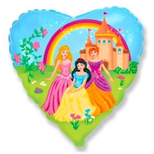 Фольгированный шар "3 принцессы"