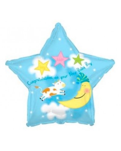 Фольгированный шар "Звезда для новорожденного"