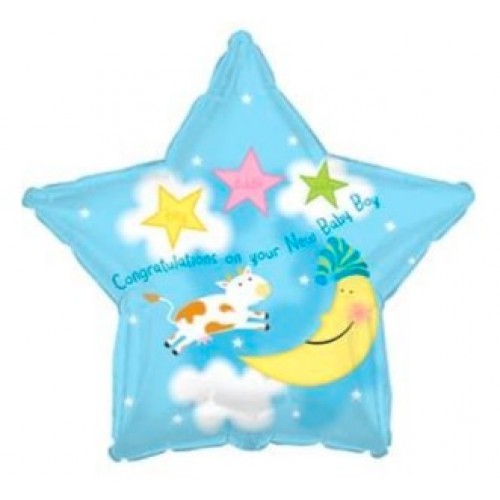 Фольгированный шар "Звезда для новорожденного"