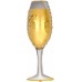 Фольгированный шар "Бокал шампанского" 104 см
