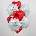 Новогодний букет шаров "Снежинки Love"