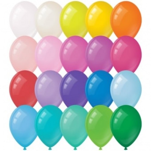 Воздушные шары с гелием с выбором цвета