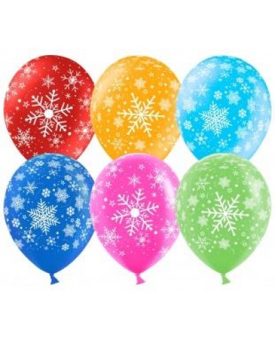 Воздушные шары "Снежинки Ассорти"