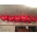 Воздушные шарики под потолок "Сердечки красные"